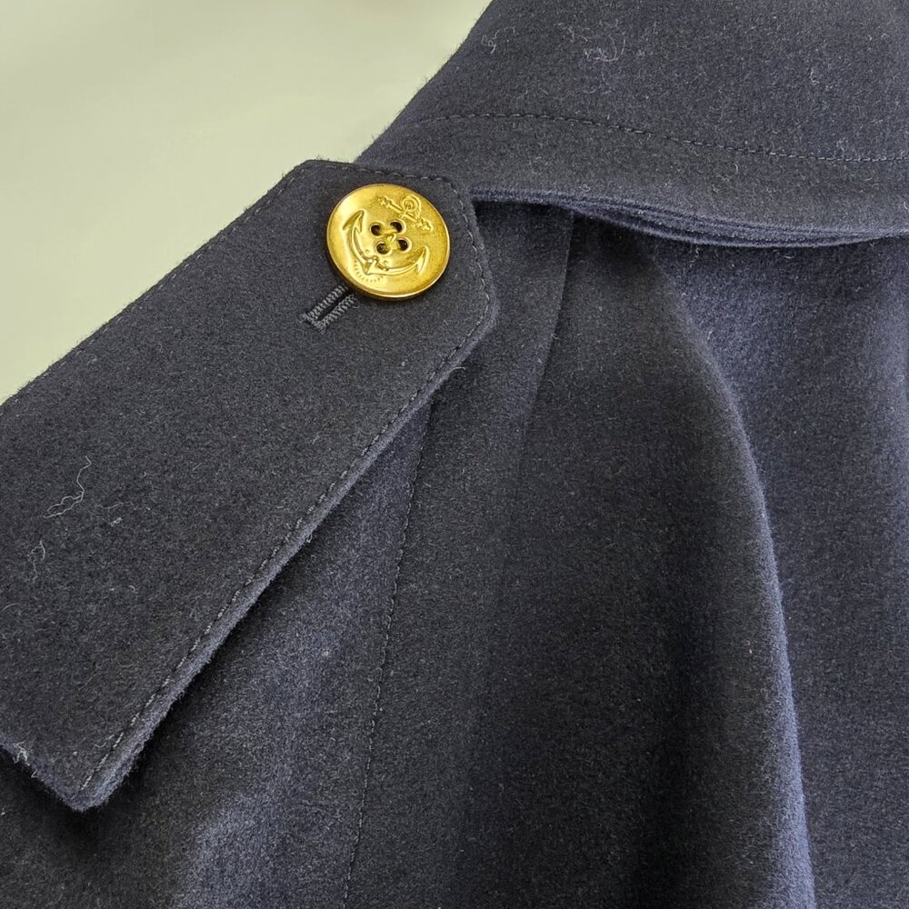 Sacai Wool Melton Mix Jacket 'Navy' SIZE L - Picture 12 of 12